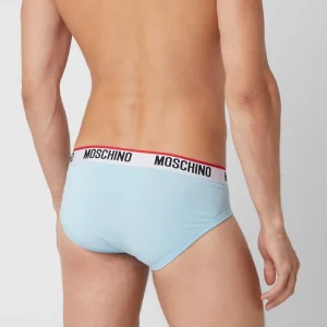 Rabatt ? Moschino Swim + Underwear Slip Mit Stretch-Anteil Im 2er-Pack – Hellblau ? 12