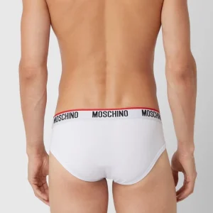 Bestes Angebot ? Moschino Swim + Underwear Slip Mit Stretch-Anteil Im 2er-Pack – Weiß ? 12