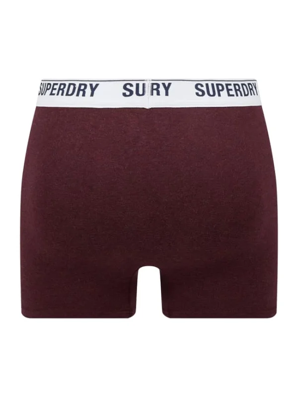 Rabatt ? Superdry Trunks Mit Stretch-Anteil – Bordeaux Rot Meliert ? 3