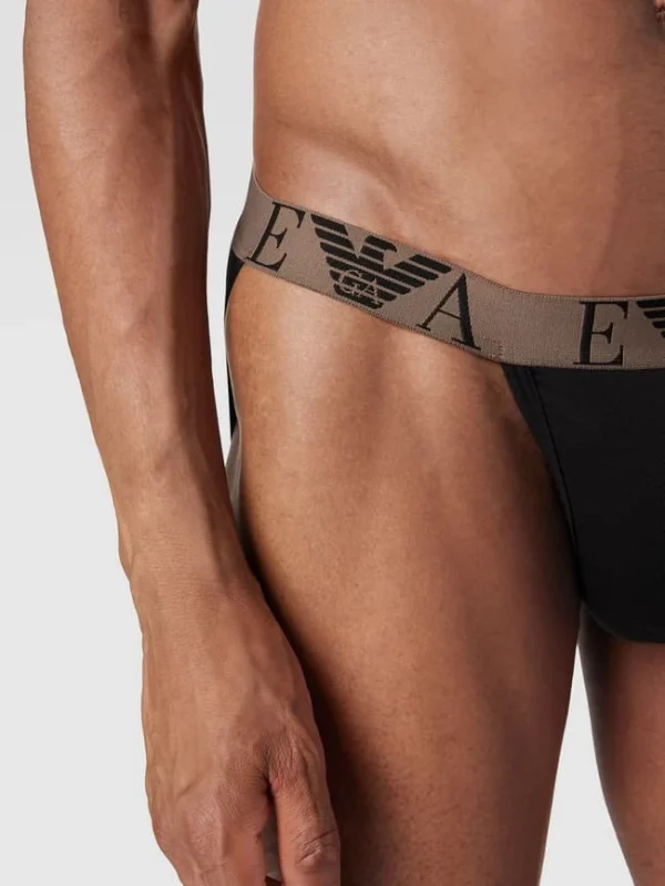 Besorgen ❤️ Emporio Armani Jockstrap Mit Logo-Bund Im 2er-Pack Modell ‘BOLD MONOGRAM’ – Schwarz ? 4