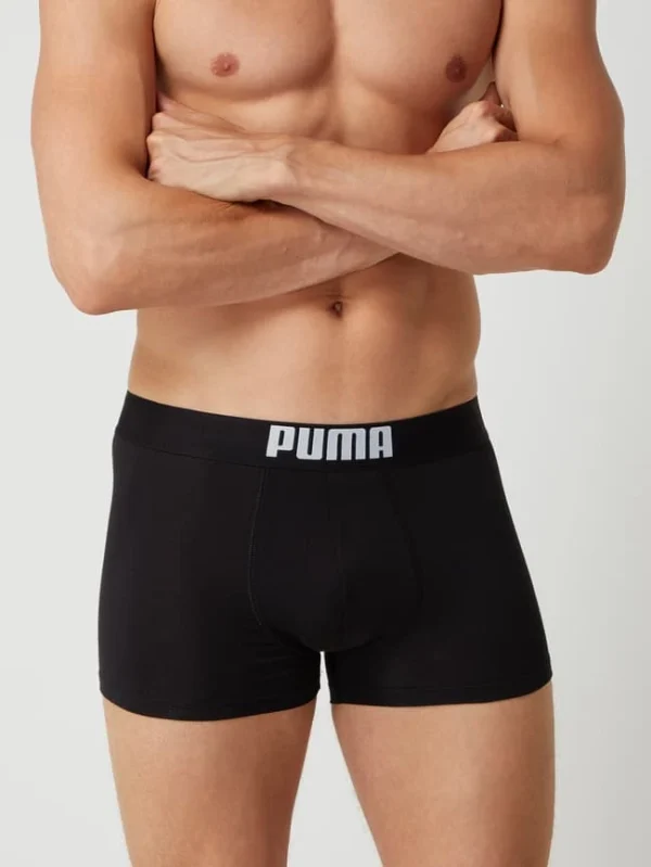 Bestpreis ⌛ Puma Trunks Mit Stretch-Anteil Im 4er-Pack – Schwarz ⌛ 4