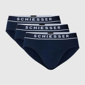 Bestes Angebot ? Schiesser Slip Mit Logo-Bund Im 3er-Pack – Marineblau ✨ 8