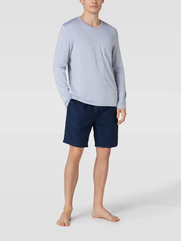 Beste Bewertungen von ? BOSS Pyjama-Shorts Mit Logo-Muster Modell ‘Urban Shorts’ – Marineblau ? 1