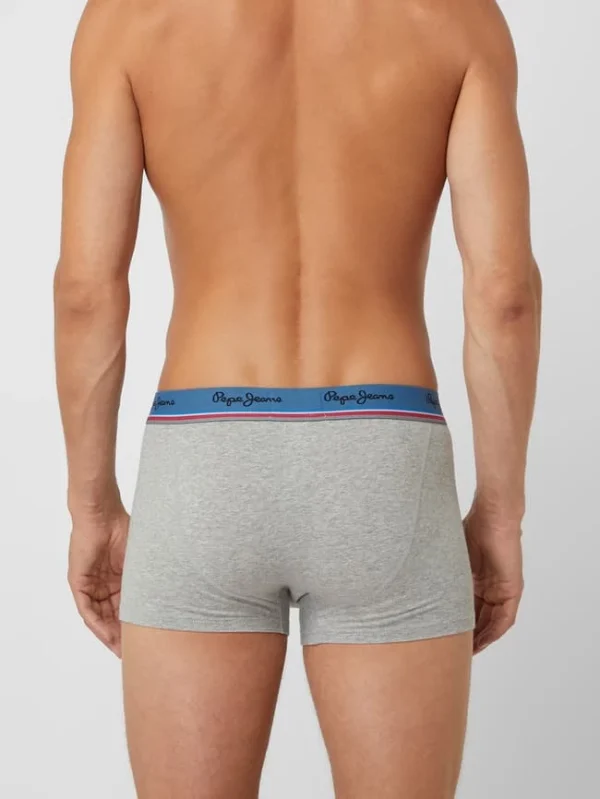 Schlussverkauf ? Pepe ? Jeans Trunks Mit Stretch-Anteil Im 5er-Pack – Mittelgrau Meliert ? 7