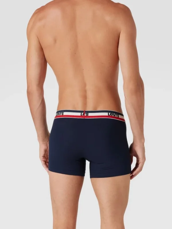 Blitzangebot ? Levi’s® Trunks Mit Elastischem Logo-Bund Im 2er-Pack Modell ‘BRIEF’ – Blau ? 5