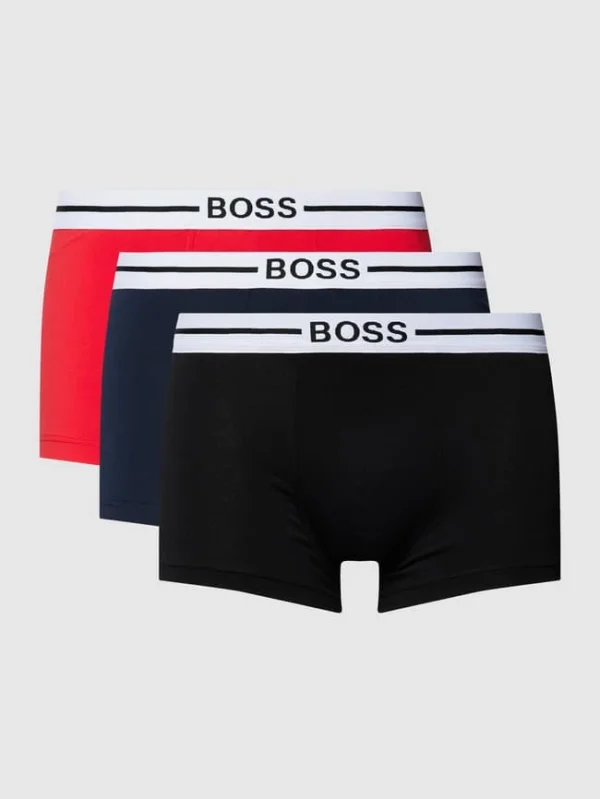 Besorgen ? BOSS Trunks Mit Logo-Bund Im 3er-Pack Modell ‘Organic Trunk’ – Rot ⌛ 3