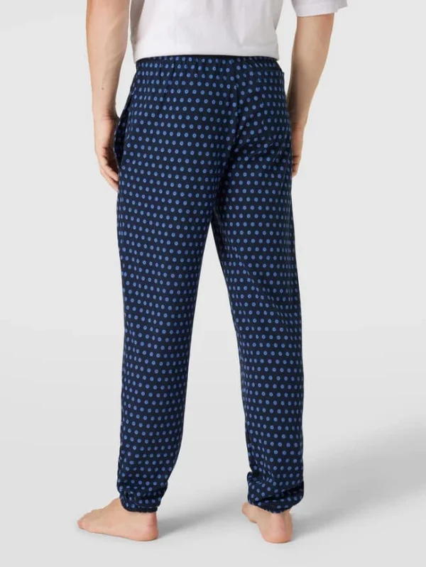 Bester Verkauf ✔️ Schiesser Pyjama-Hose Mit Allover-Muster Modell ‘Mix + Relax’ – Royalblau ? 6