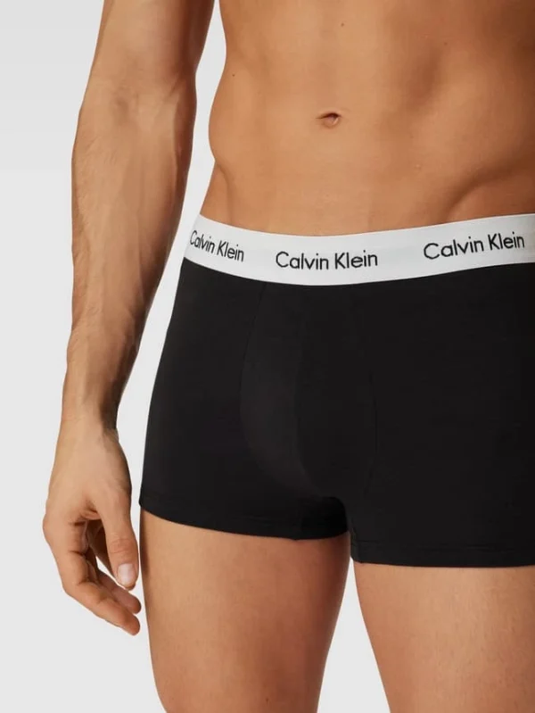 Besorgen ✨ Calvin Klein Underwear Trunks Mit Logo-Bund Im 5er-Pack Modell ‘Low Rise Trunk’ – Schwarz ⌛ 4