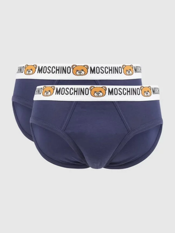 Billig ? Moschino Swim + Underwear Slip Mit Stretch-Anteil Im 2er-Pack – Blau ? 1