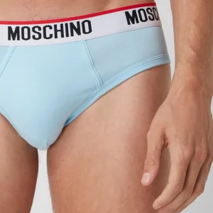 Rabatt ? Moschino Swim + Underwear Slip Mit Stretch-Anteil Im 2er-Pack – Hellblau ? 8