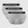 Bestes Angebot ? Schiesser Slip Mit Logo-Bund Im 3er-Pack – Mittelgrau Meliert ? 16