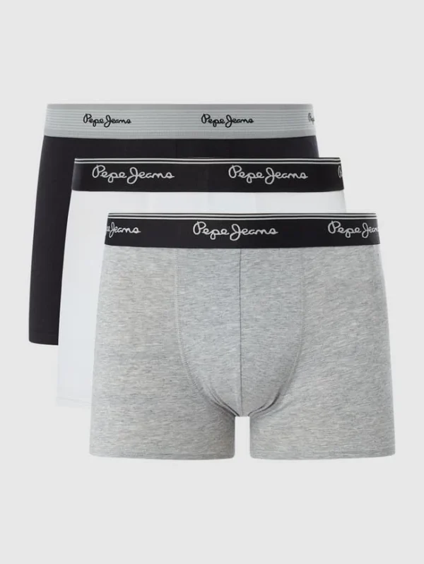 Rabatt ? Pepe ? Jeans Trunks Mit Stretch-Anteil Im 3er-Pack – Mittelgrau Meliert ? 1