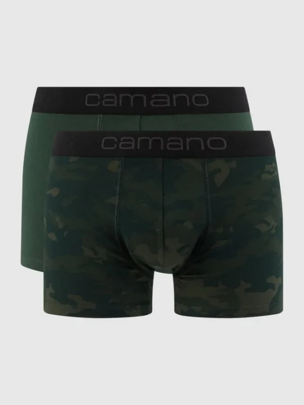 Rabatt ⭐ Camano Trunks Mit Stretch-Anteil Im 2er-Pack – Olivgrün ? 1