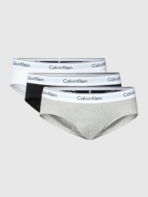 Beste Bewertungen von ? Calvin Klein Underwear Slip Mit Logo-Bund Im 3er-Pack Modell ‘HIP’ – Hellgrau ? 3