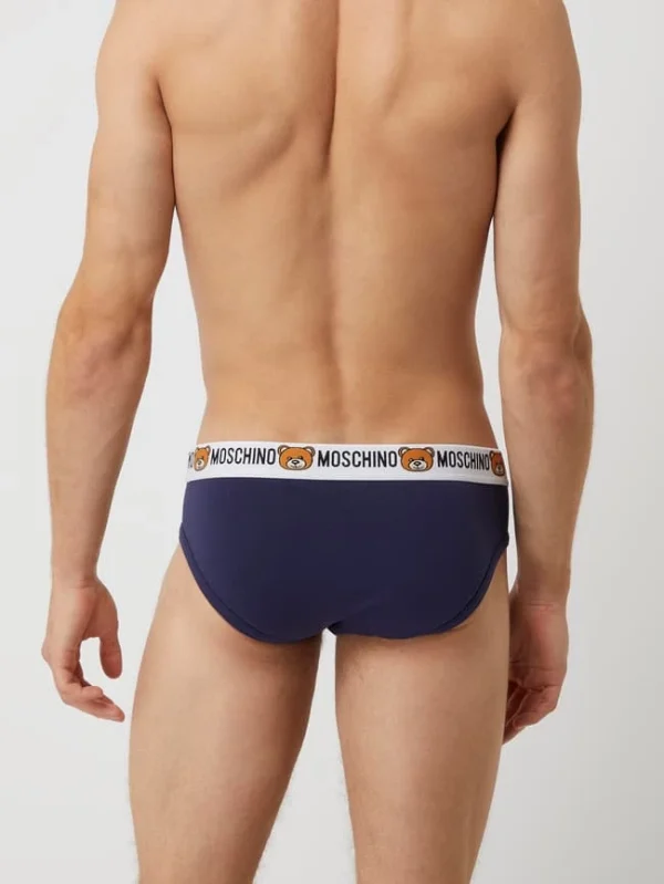 Billig ? Moschino Swim + Underwear Slip Mit Stretch-Anteil Im 2er-Pack – Blau ? 5