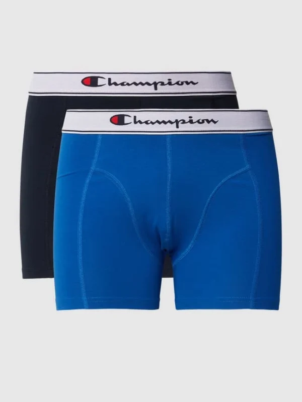 Am billigsten ? CHAMPION Trunks Mit Logo-Bund Im 2er-Pack Modell ‘Boxer’ – Royalblau ? 3