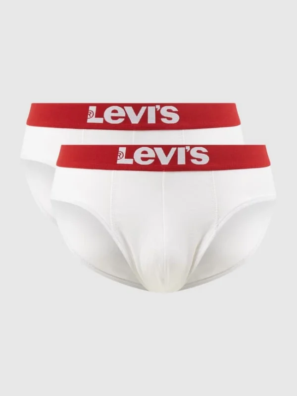 Neu ? Levi’s® Slip Mit Stretch-Anteil Im 2er-Pack – Weiß ? 1