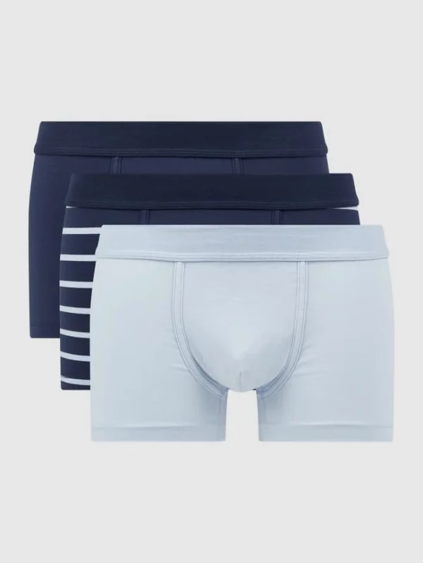 Neu ? Seidensticker Trunks Mit Stretch-Anteil Im 3er-Pack – Marineblau ? 1