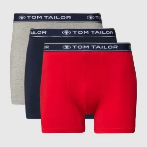 Blitzangebot ✨ Tom Tailor Trunks Mit Label-Schriftzug Im 3er-Pack – Rot ✨ 8