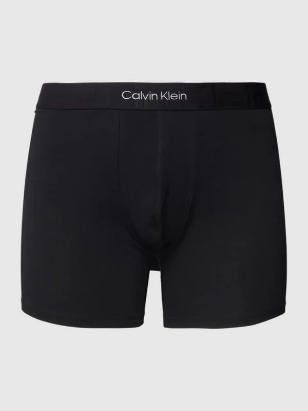 Billig ❤️ Calvin Klein Underwear Trunks Mit Logo-Bund Modell ‘BOXER’ – Schwarz ? 3