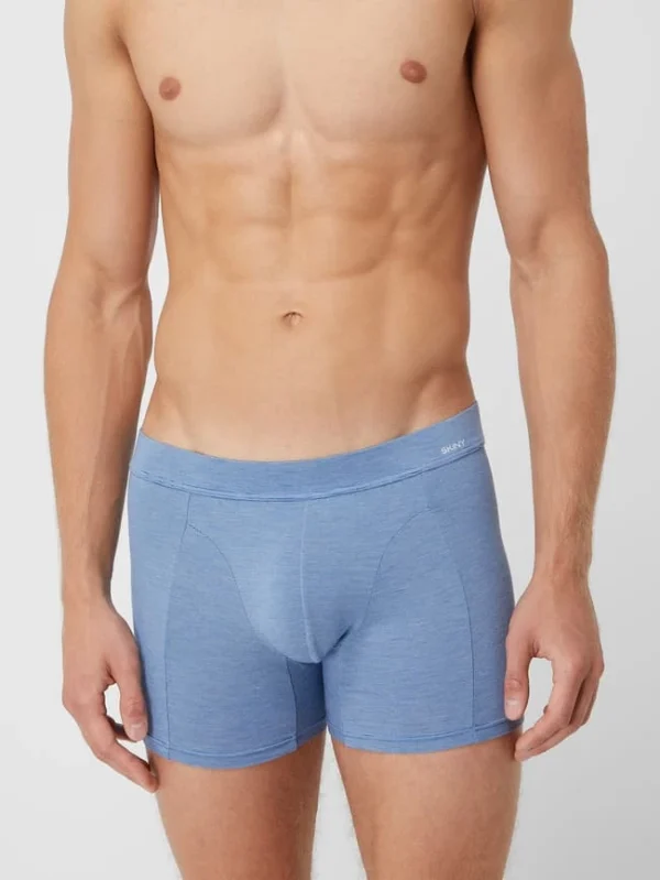 Rabatt ✔️ Skiny Trunks Aus Viskosemischung – Blau ⌛ 3