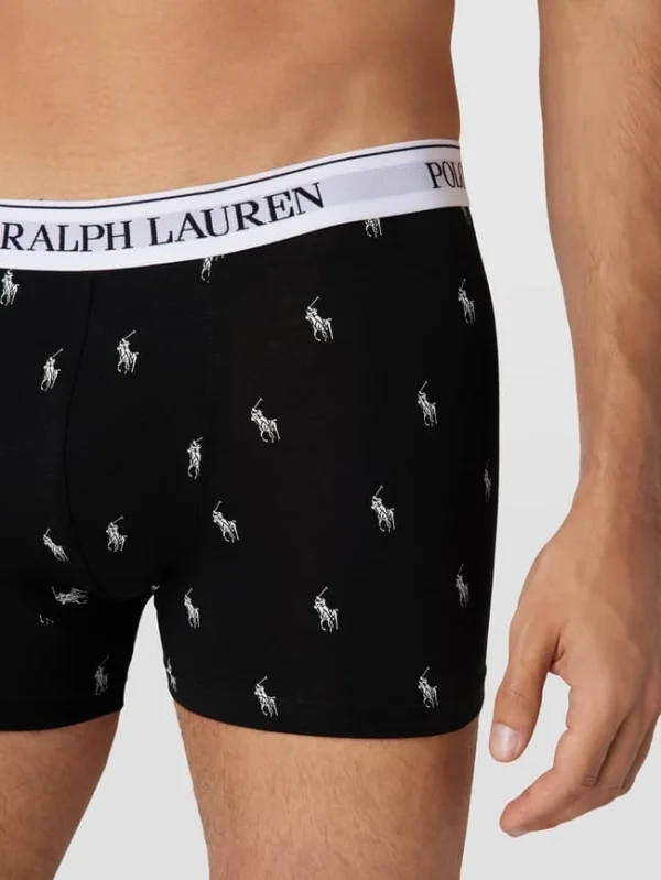 Neu ? Polo Ralph Lauren Underwear Trunks Mit Label-Details Im 5er-Pack – Dunkelgrau Meliert ? 4