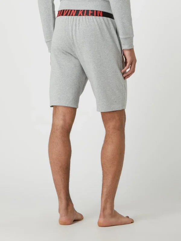 Auslauf ? Calvin Klein Underwear Pyjama-Shorts Mit Logo-Bund – Mittelgrau Meliert ? 6